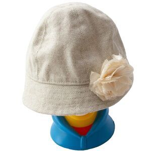 NWT Limited Edition Handmade Women Woven Retro Bucket Hat Flower Sz M $60 Retail